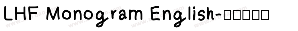 LHF Monogram English字体转换